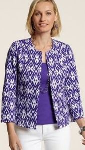 This open jubilant jacket looks wonderful